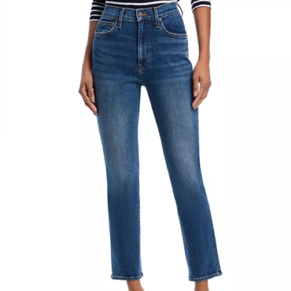 Veronica Beard Ryleigh High Rise Ankle Slim Straight Jeans Size 24